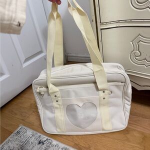 White Heart Tote Bag